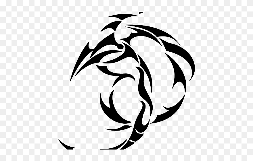 Game Of Thrones Clipart Medieval Dragon - Tribal Dragon Logo Design Png Transparent Png