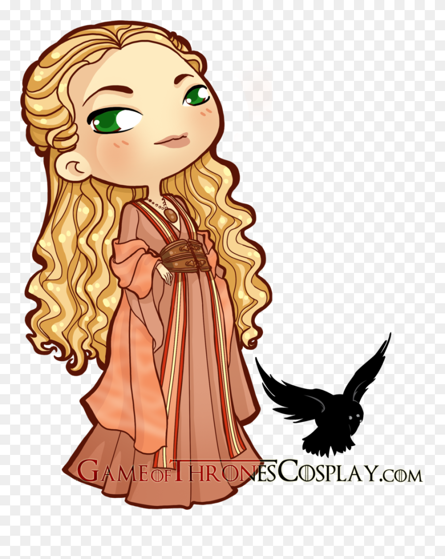 Transparent Thrones Clipart - Cersei Lannister Chibi - Png Download