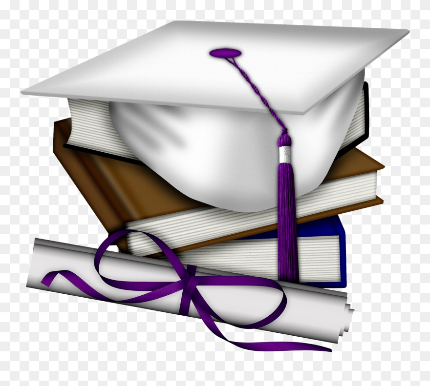 Graduation Cap And Diploma Png Clipart