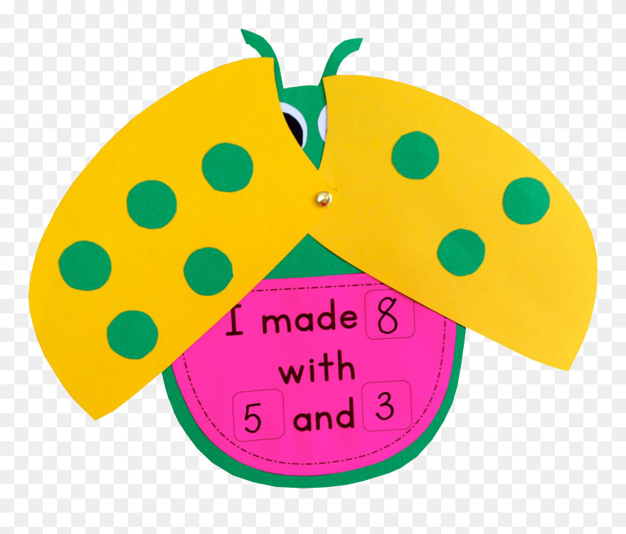 Composing And Decomposing Numbers Ladybug Craft Clipart