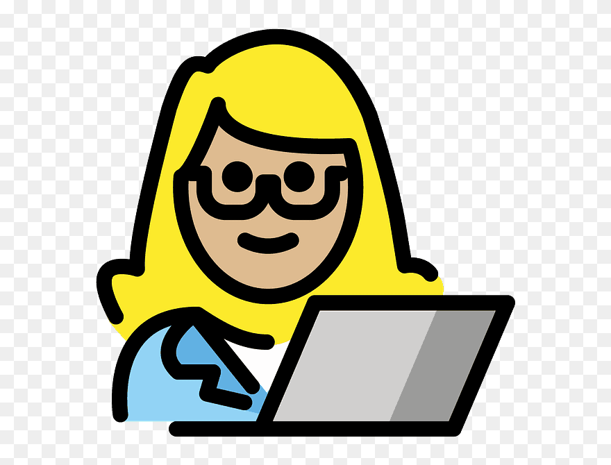 Woman Technologist Emoji Clipart - Clip Art - Png Download