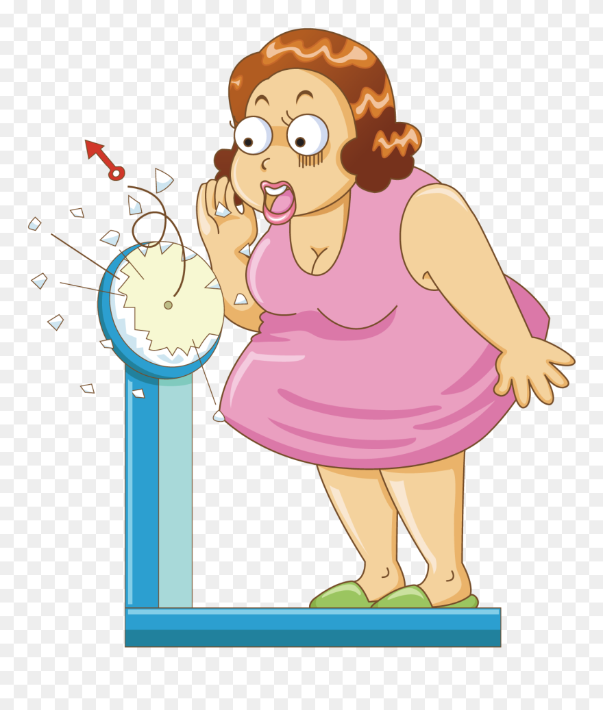Health Diet Overweight Physical - Persona En Bascula Dibujo Clipart