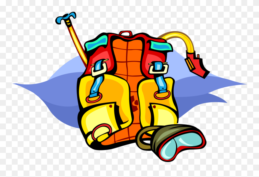Vector Illustration Of Scuba Diver Diving Buoyancy Clipart