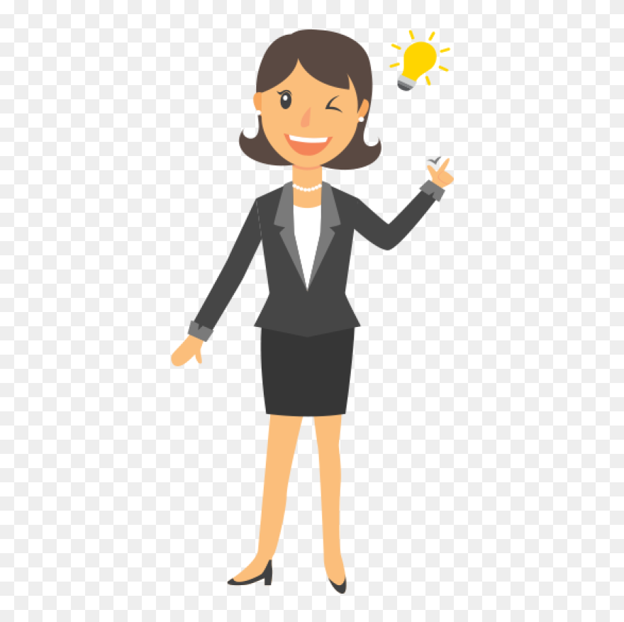 Business Woman Cartoon Png Clipart