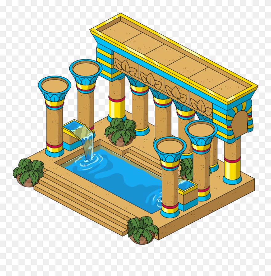 Building Egyptianbathhouse V2@4x - Cartoon Clipart