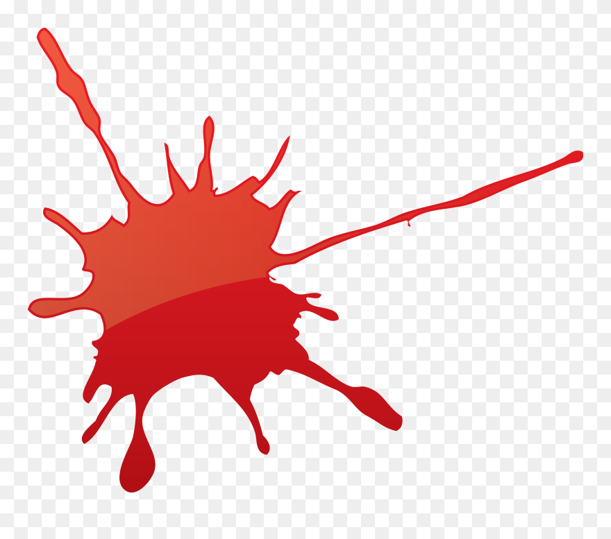 Paintball Clip Art - Blood Stain Png Cartoon Transparent Png