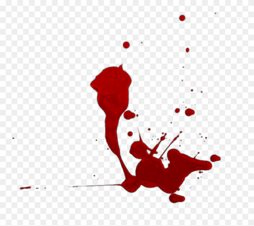 Blood Clipart Blood Splat - Transparent Blood Drop Clipart - Png Download