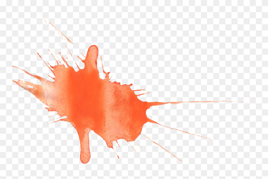 Watercolor Painting Splatter Film Clip Art - Illustration - Png Download