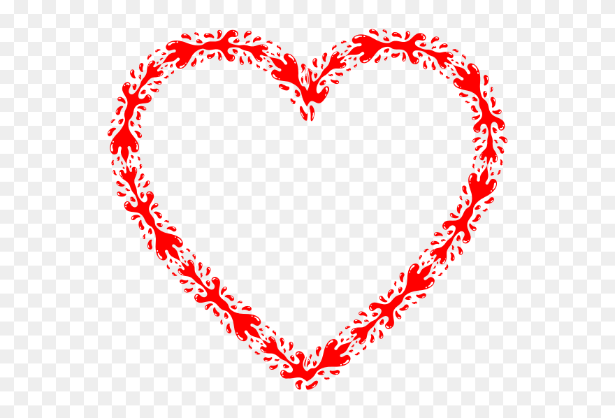 Bloody Heart - Free Blue Valentines Day Clipart