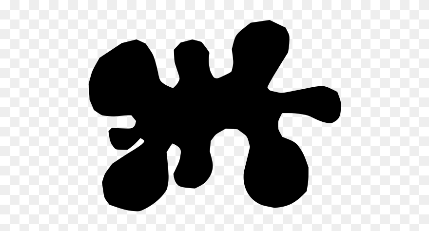 Black Ink Splat - Clip Art - Png Download