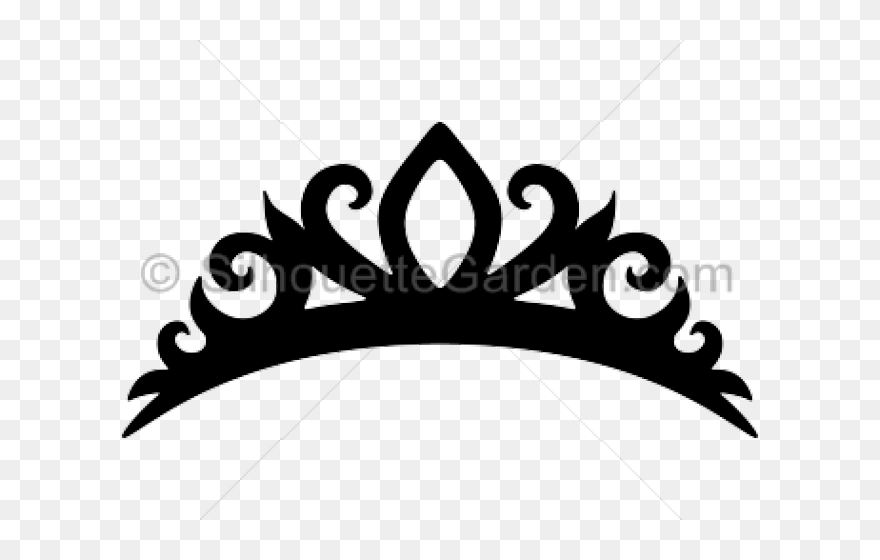 Transparent Elsa Clipart - Black And White Tiara - Png Download