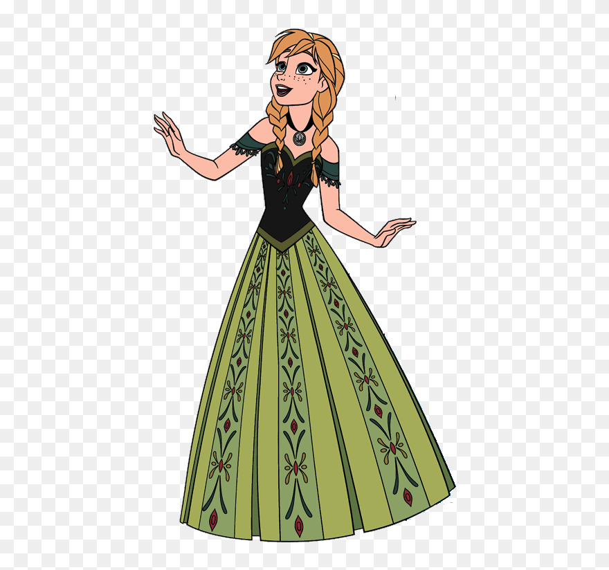 Transparent Elsa Png Transparent - Elsa And Anna Colored Clipart