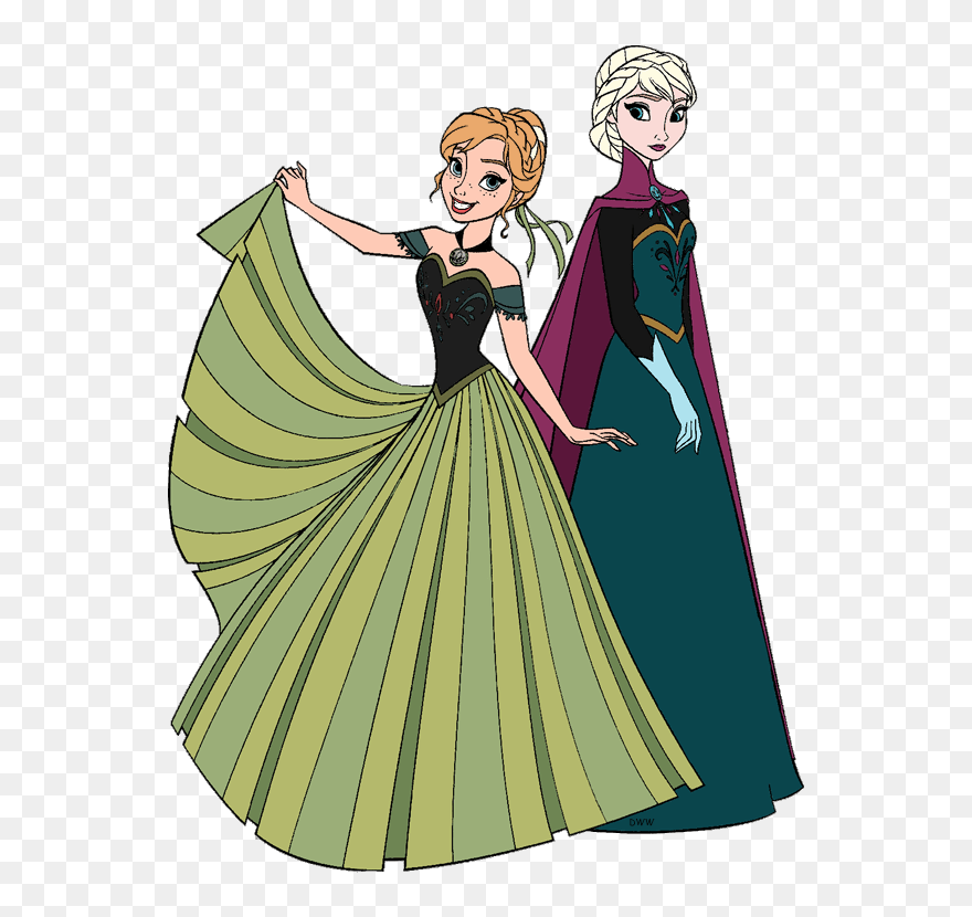 Graphic Transparent Library Anna Frozen Clipart - Png Download