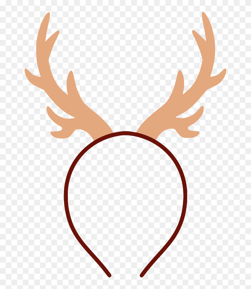 Elsa Reindeer Antler Horn - Рога Свен Clipart