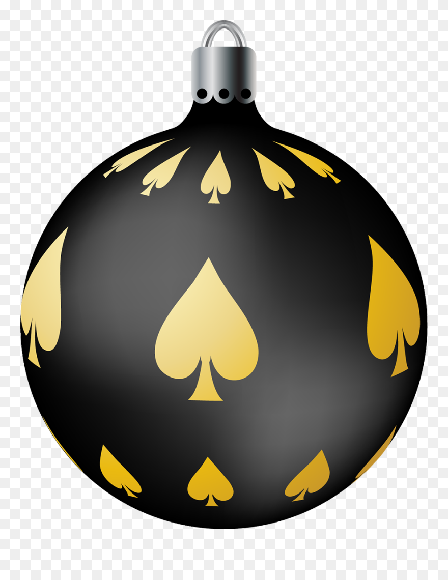 Poker Christmas Ornaments Clipart