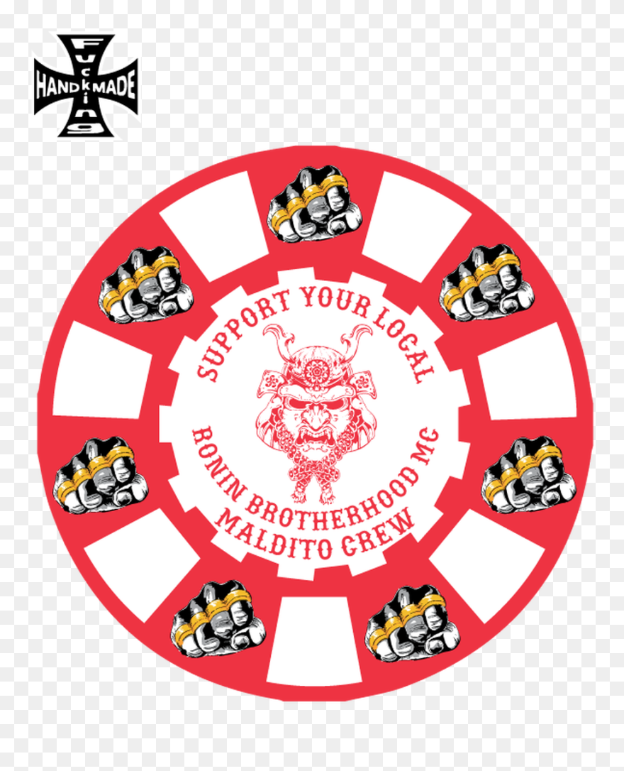 Ronin Mc Poker Chips - Poker Chip Black And White Clipart