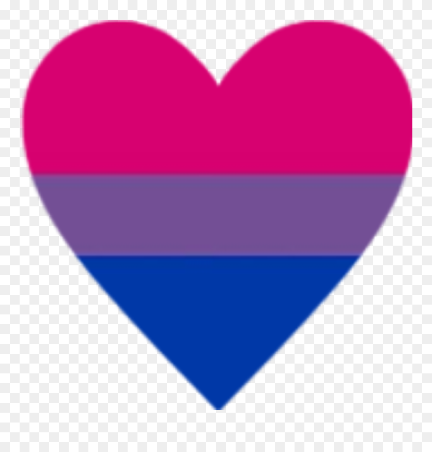 #biromantic #bisexual #bi #biflag #bipride #pride #lgbt - Bisexual Heart Transparent Clipart