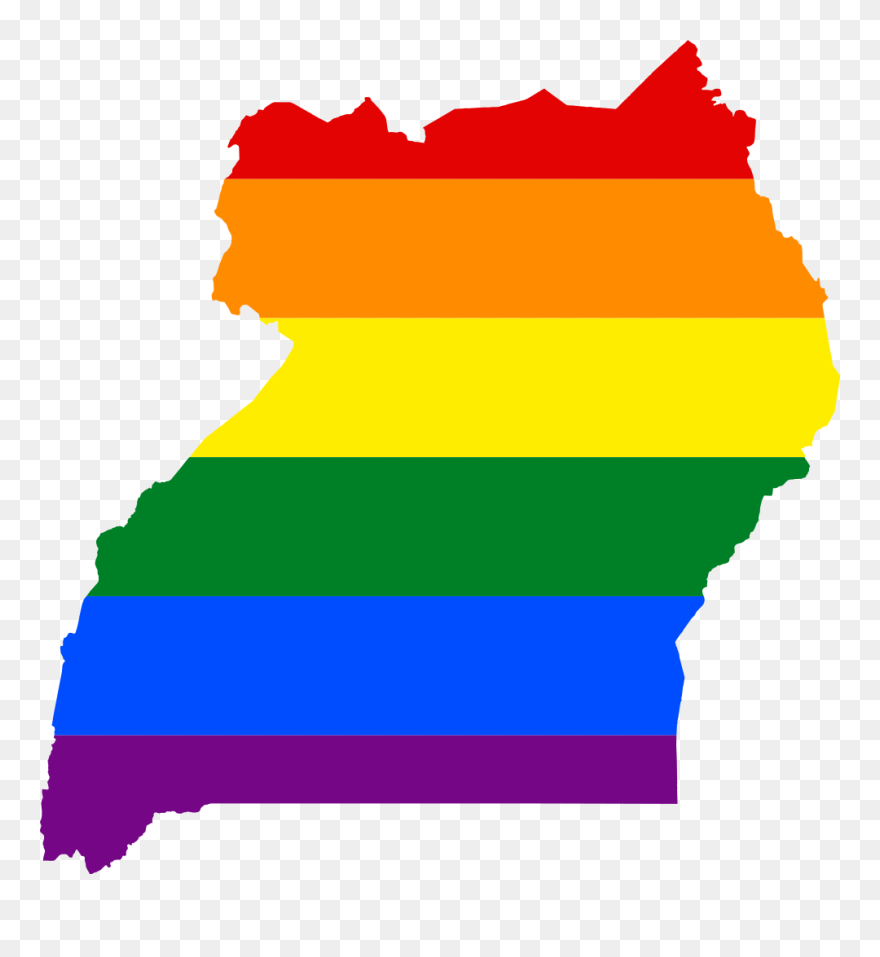Uganda Flag In Country Clipart