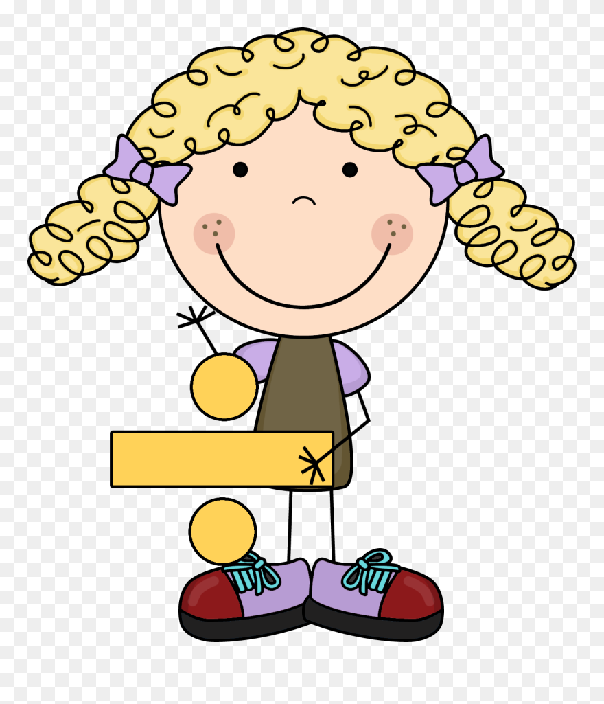 Index Of /images/scrappin Doodles/math Curly Sue Loves - Niños En Palitos Clipart