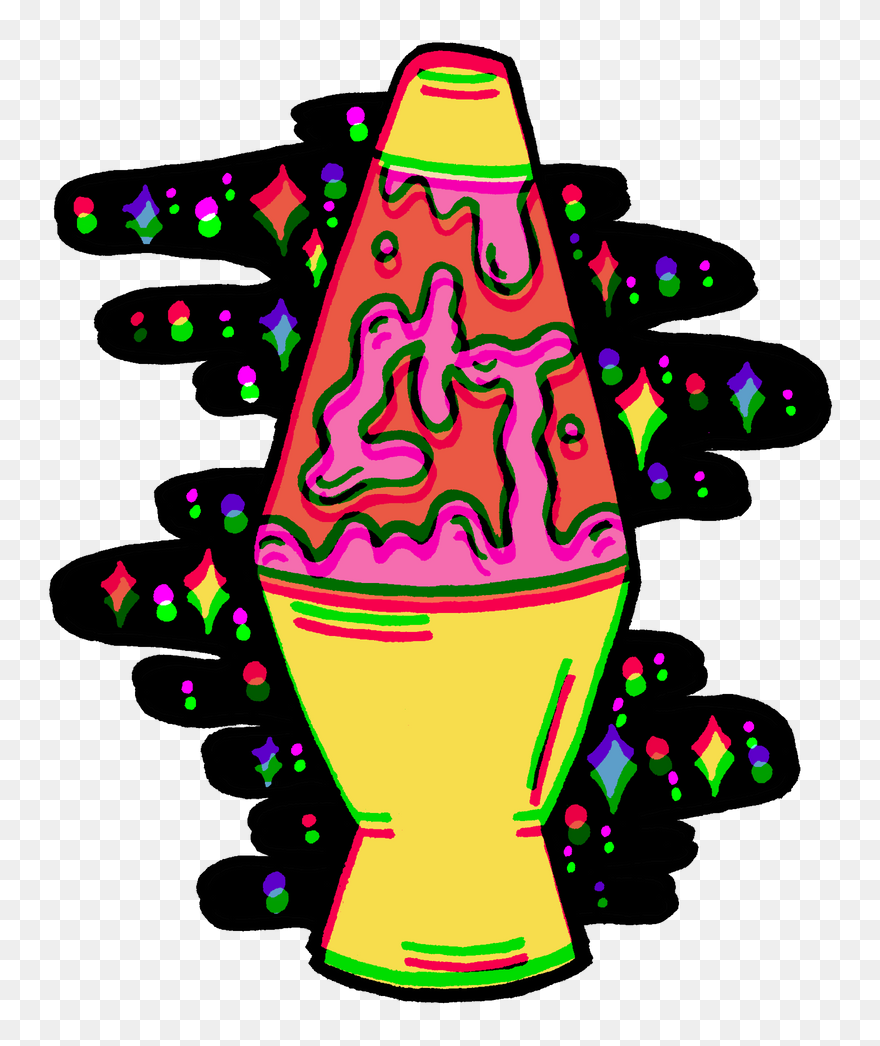Trippy Lava Lamp Drawing Clipart