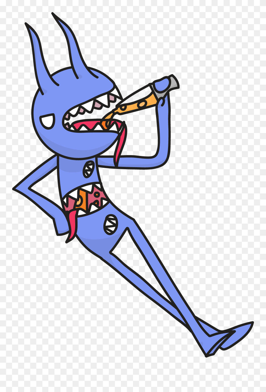 Chuggin" - Cartoon Clipart