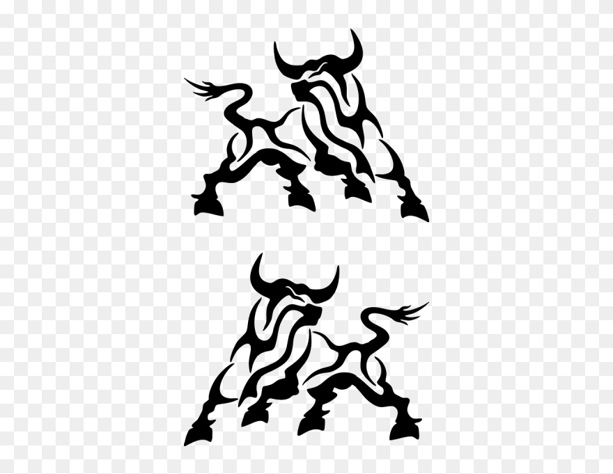 Bull Tattoo Drawing Clipart