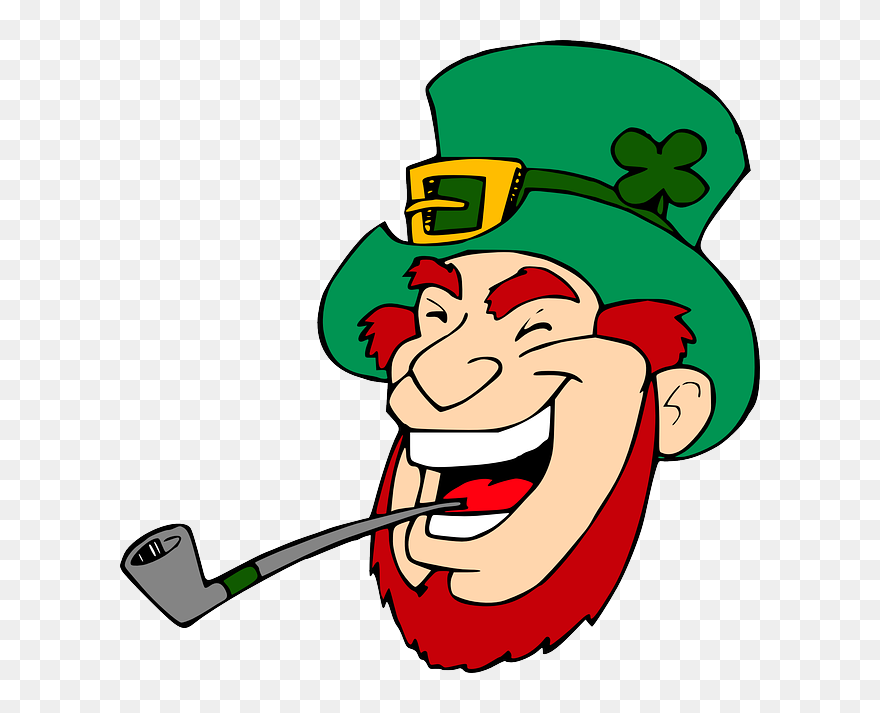 People, Man, Face, Person, Cartoon, Smoking, Smoke - Leprechaun Vector Clipart
