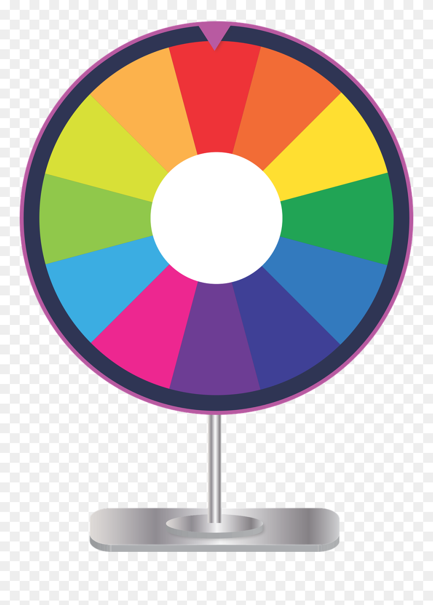 Transparent Spinning Top Clipart - Wheel Of Fortune Png