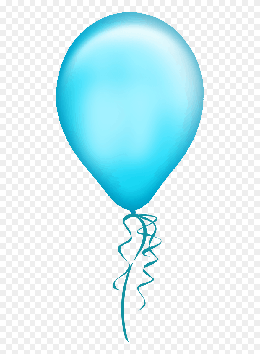 Light Blue Balloon Transparent Background Clipart