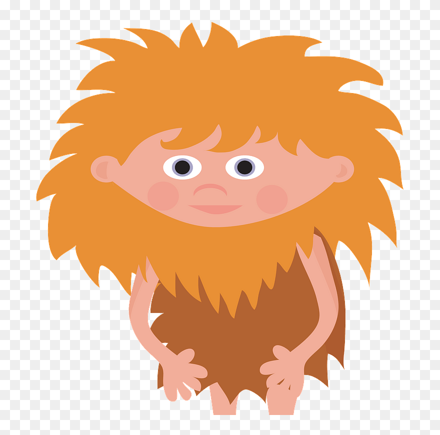 Caveman Clipart - Illustration - Png Download