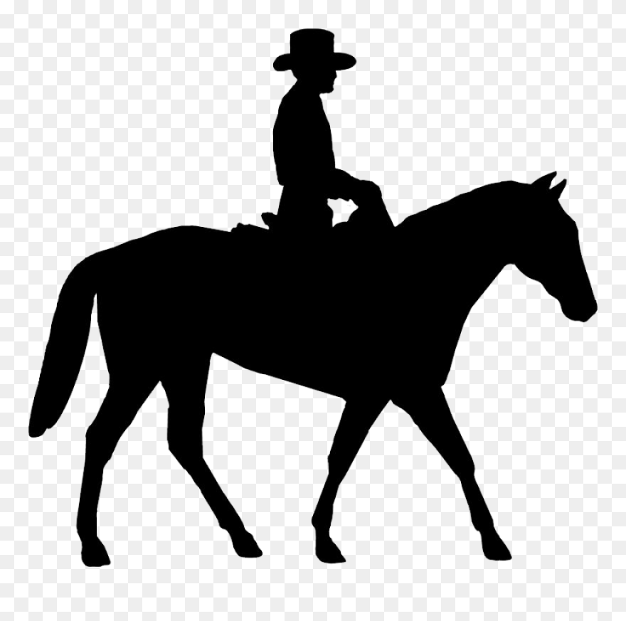 Clip Art Horse Riding - Png Download