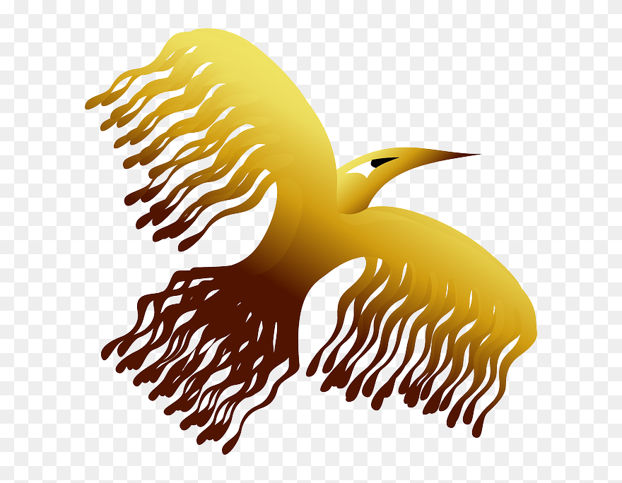 Phoenix, Bird, Decorative, Legend, Story, Rise, Golden - Vektör Anka Kuşu Png Clipart