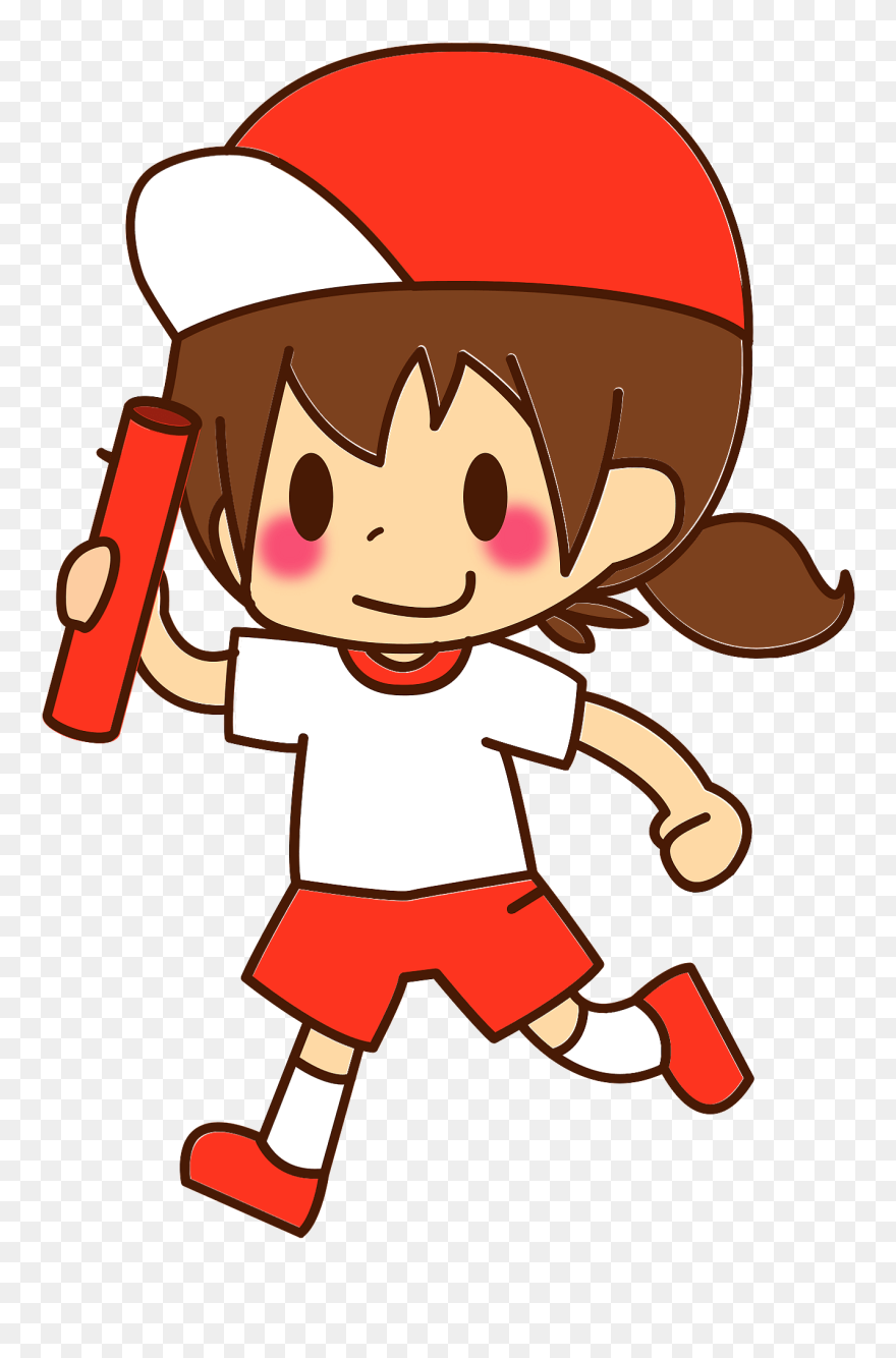 リレー フリー 運動会 イラスト Clipart