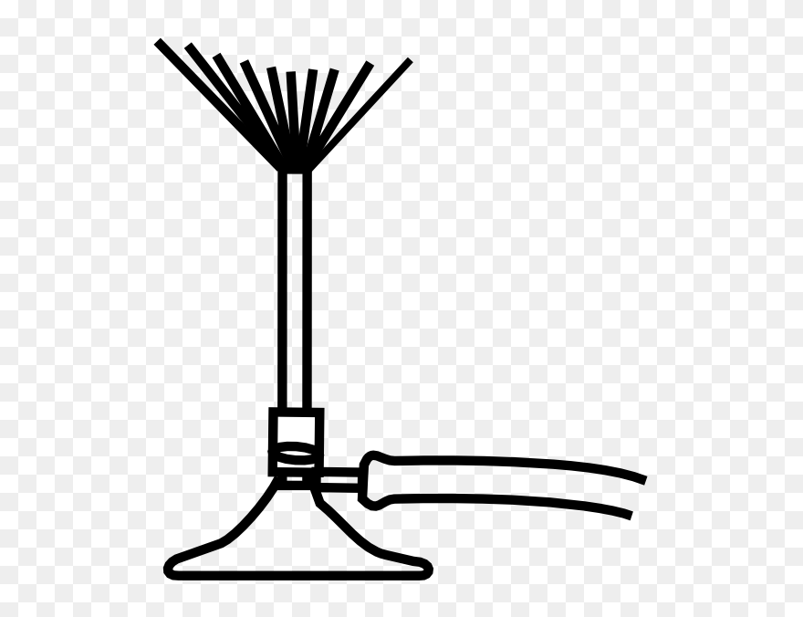 Free Vector Bunsen Burner Lineart Clip Art - Bunsen Burner Clipart - Png Download
