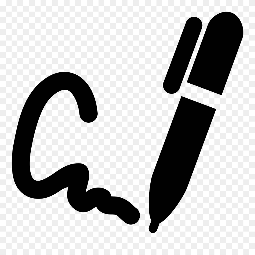 Digital Signature Icon Png Clipart