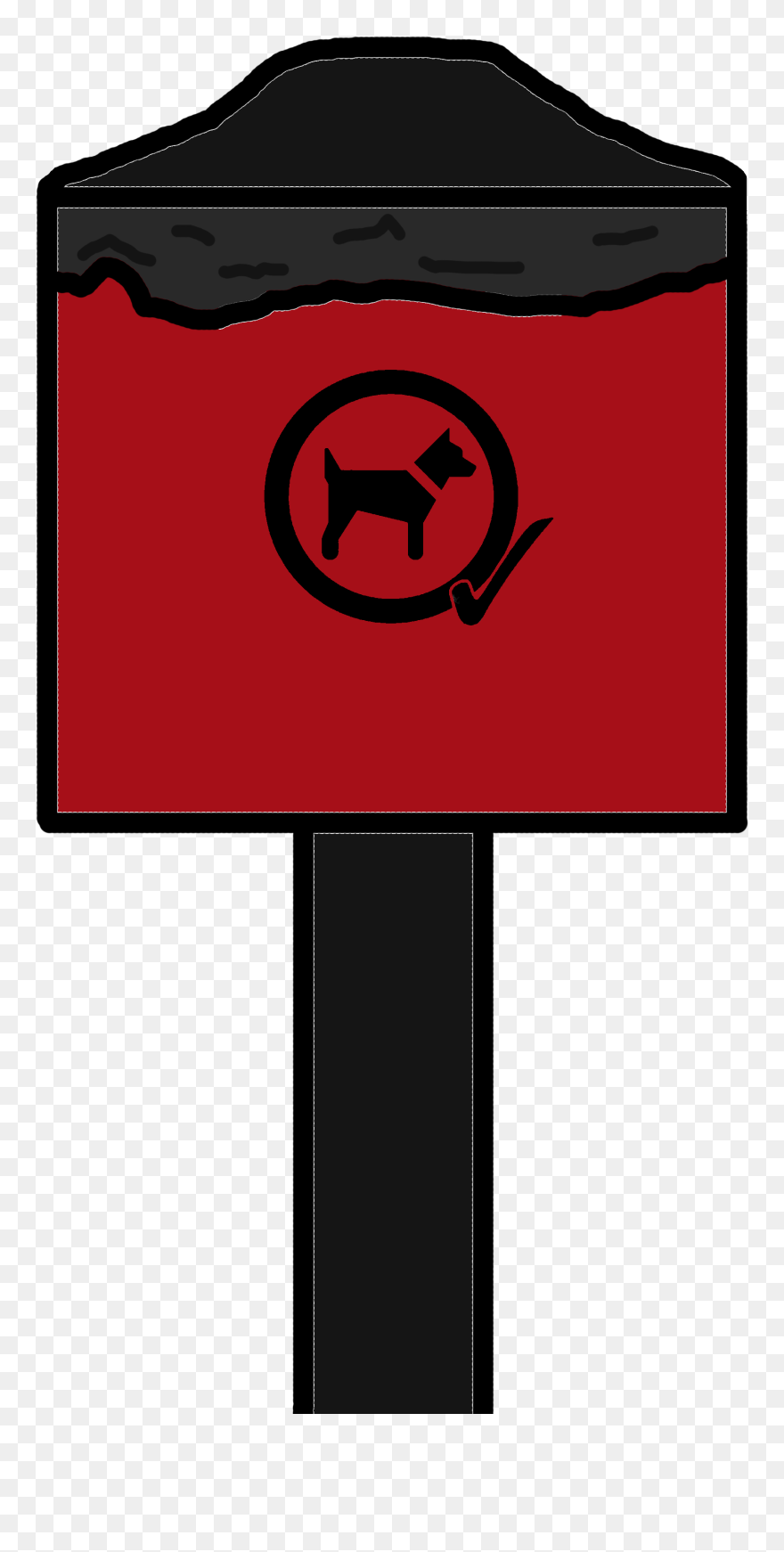 Dog Waste Bin - Dog Bin Png Cartoon Clipart