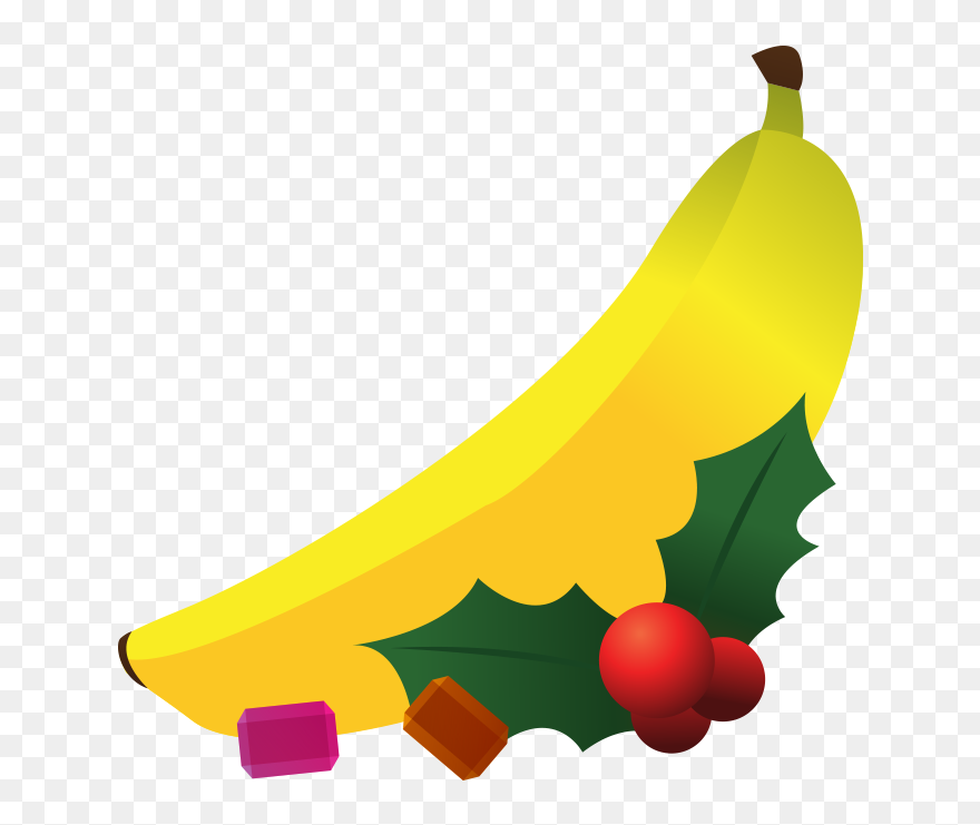 Bannana - Holiday Fruit Clipart - Png Download