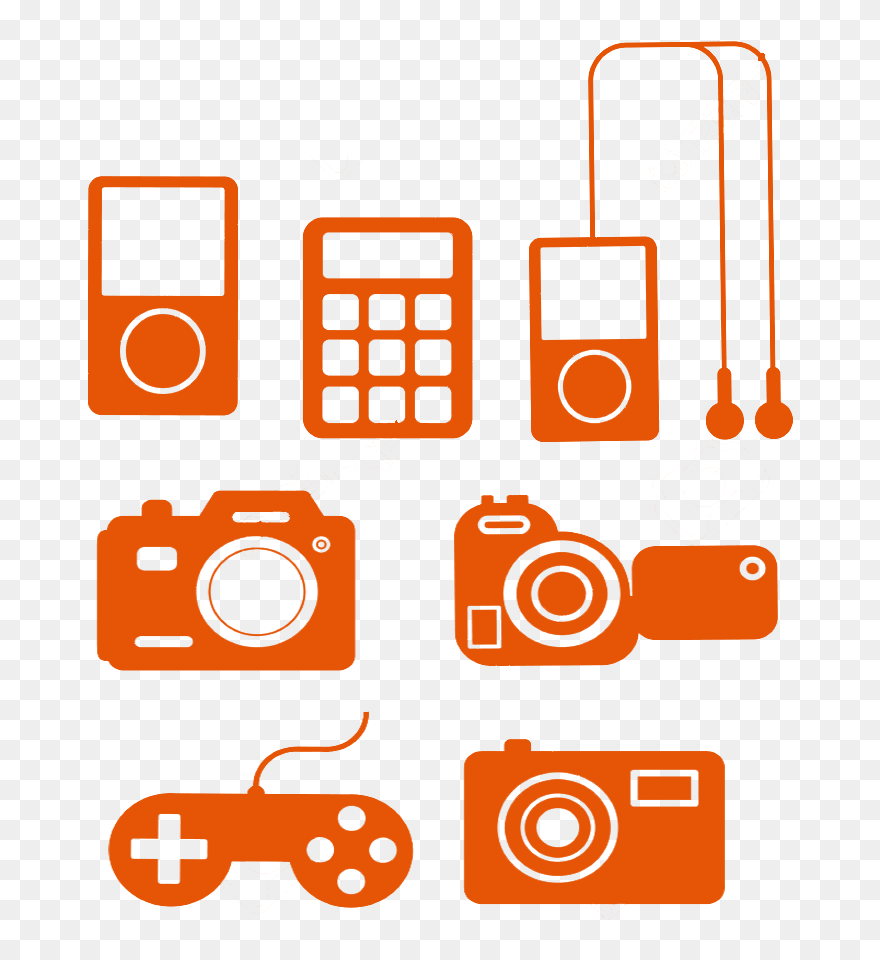 Iconos De Aparatos Electronicos Clipart