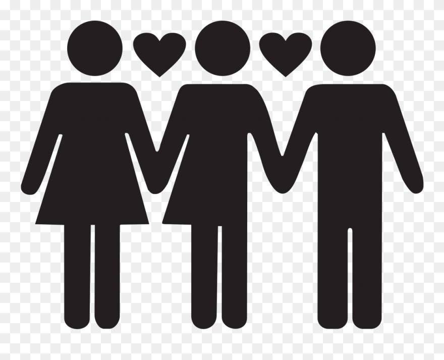 Polyamory - 3 Way Relationship Clipart
