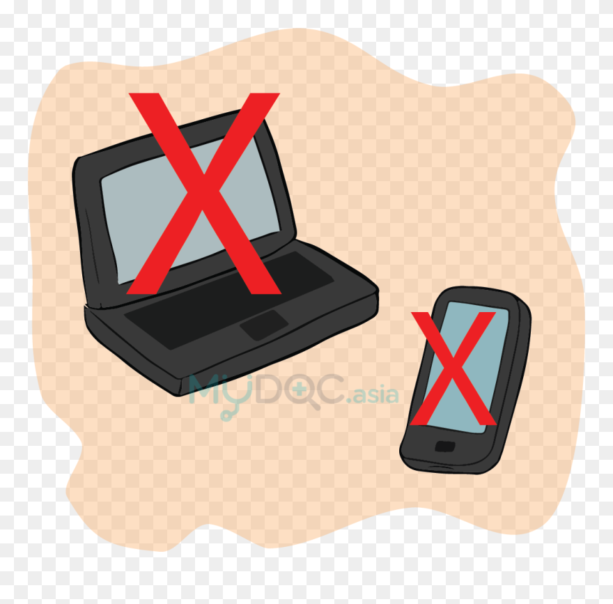 Did You Know That The Blue Light From Electronic Devices - Sitting Clipart