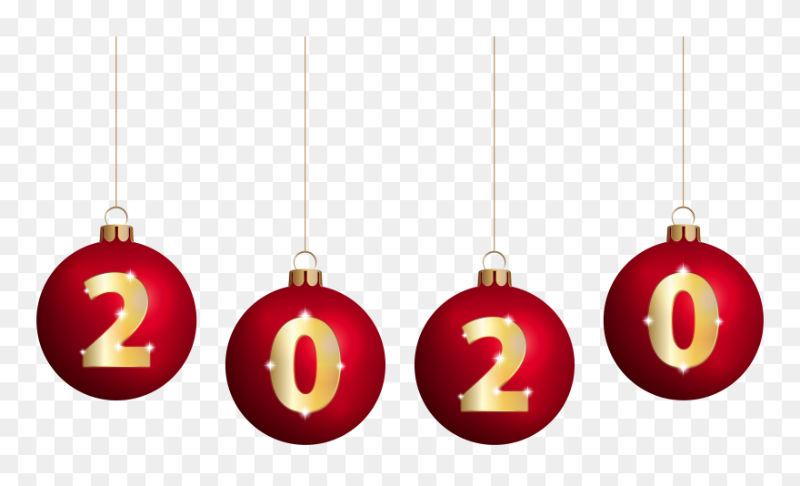 2020 Events Clip Art - Christmas Balls Png Transparent