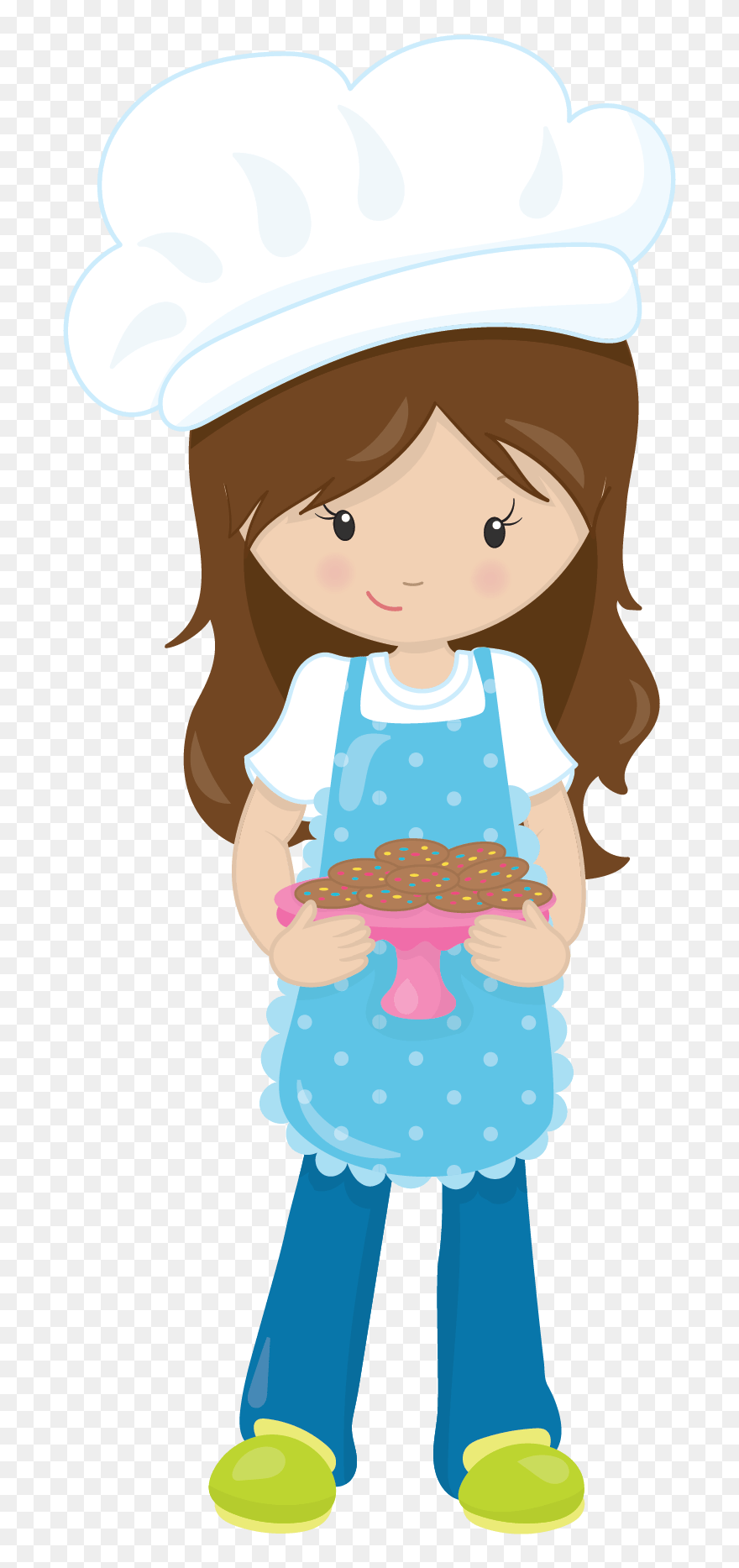 Clipart Girl Baker Png Transparent Png