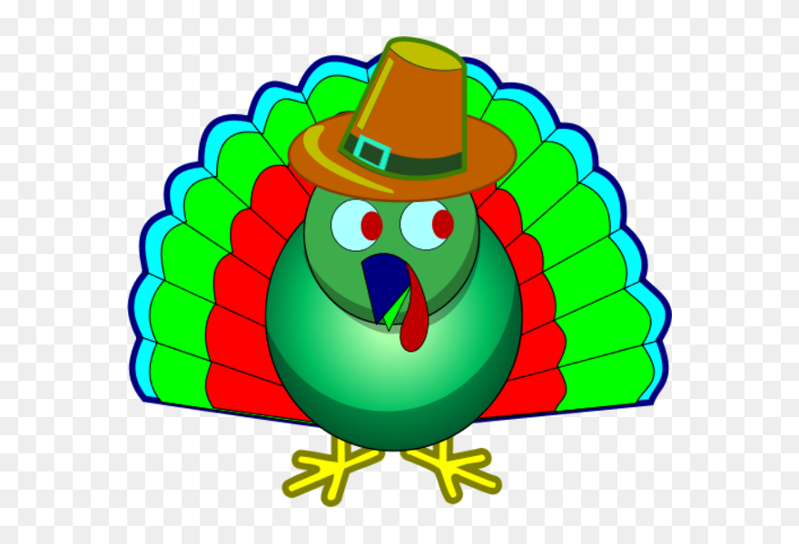 Colorful Turkey Clipart