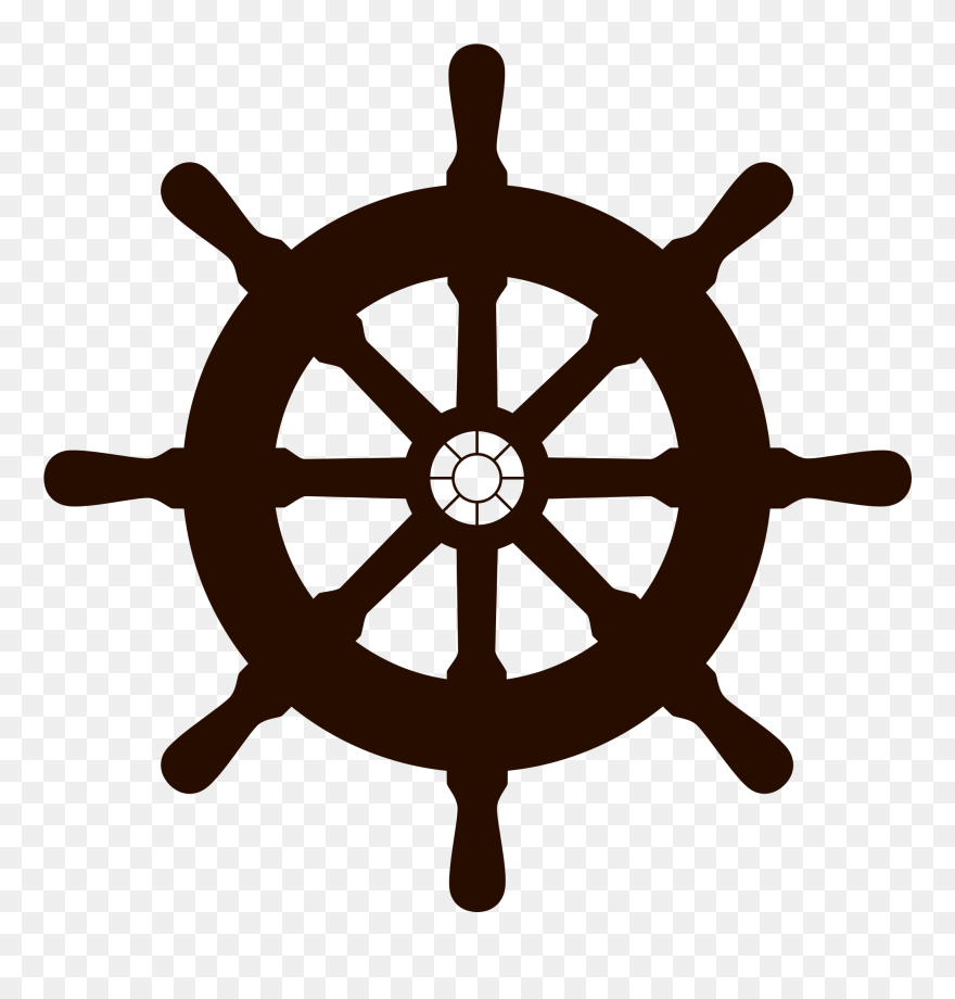 Transparent Ship Steering Wheel Clipart - Ship Steering Wheel Png