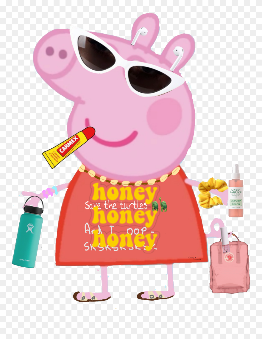 #vsco #peppapig #vscopeppapig #scrunchie #hydroflask - Peppa Pig En Francia Clipart