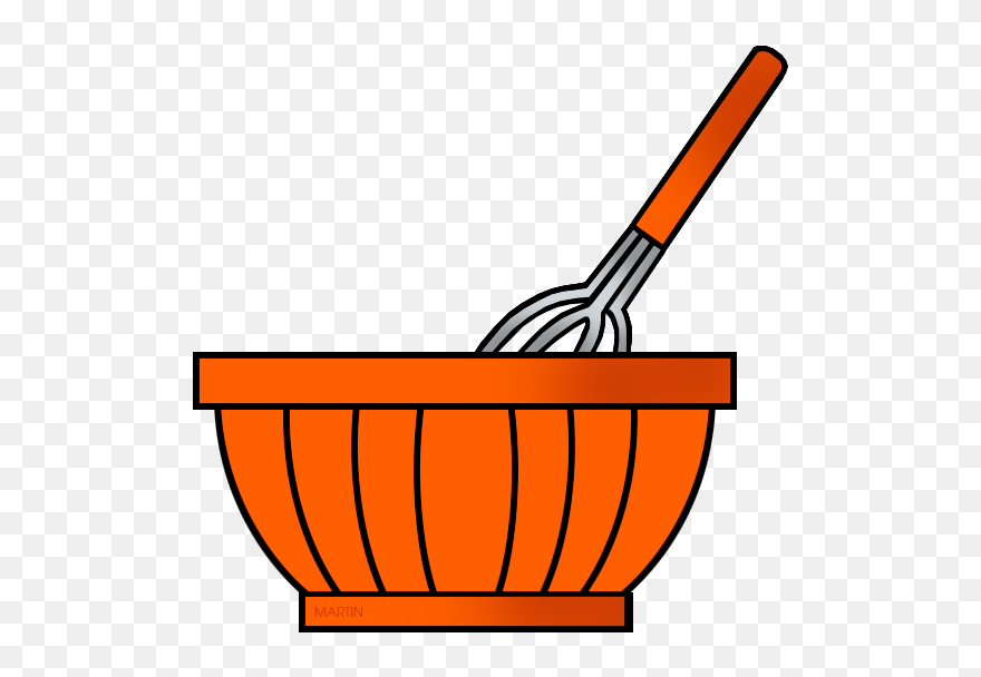 Orange Mixing Bowl - Mixing Bowl Clipart - Png Download