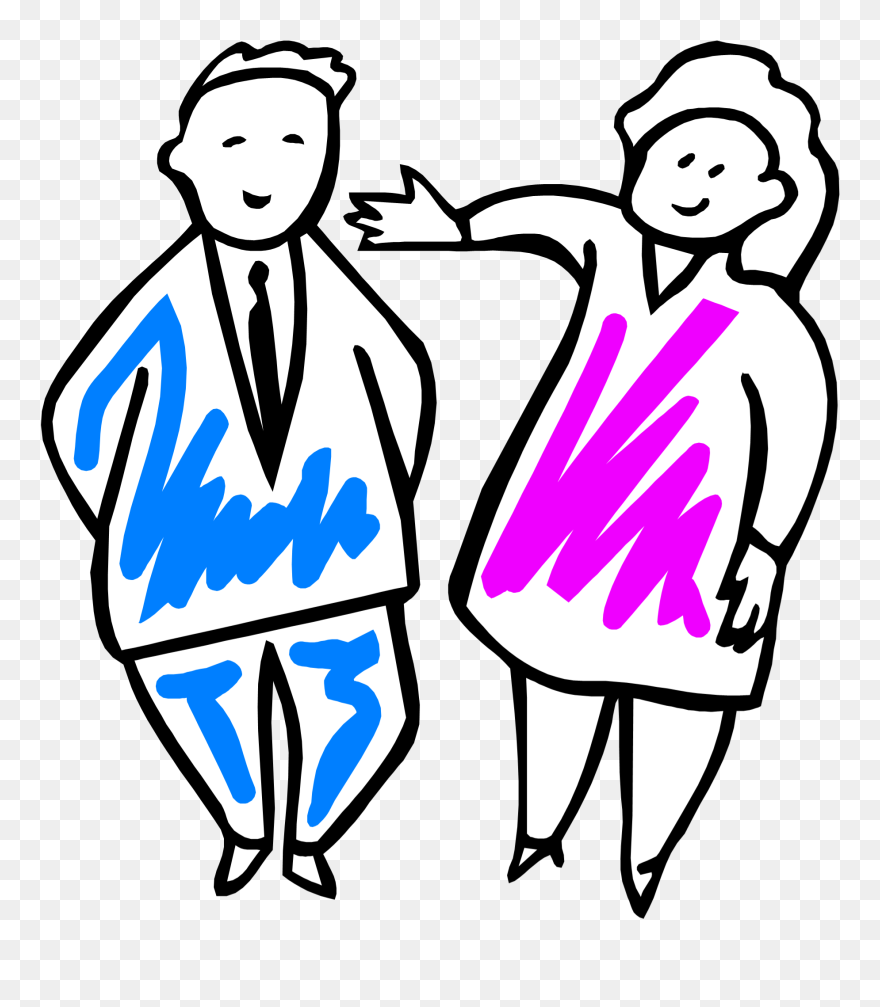 Male And Female - Clip Art - Png Download