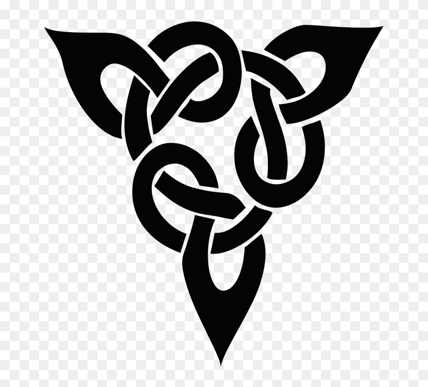Celtic Knot Celts Silhouette Clip Art - Celtic Knot Silhouette - Png Download