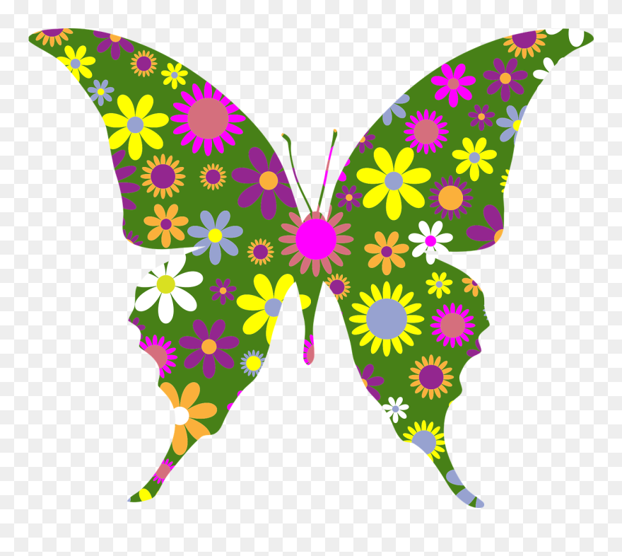Clipart Schmetterling Kostenlos - Png Download