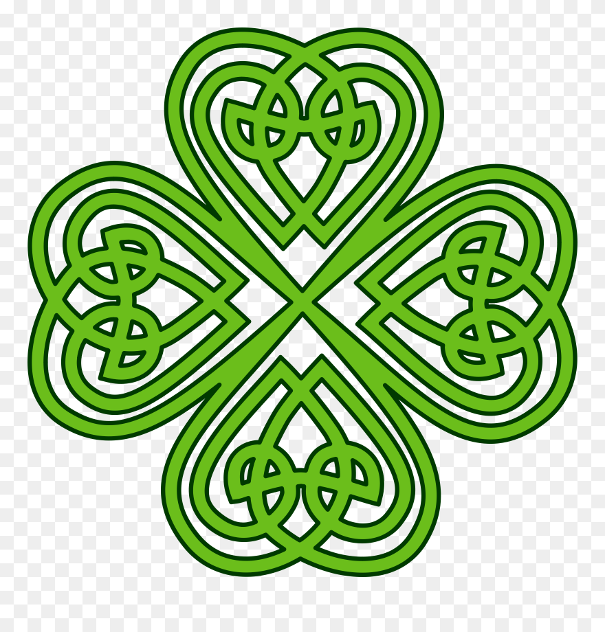 Download Hd Big Image - 4 Leaf Clover Celtic Clipart